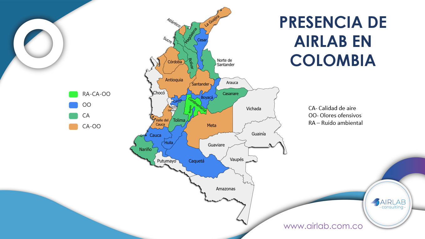 Mapa Airlab en Colombia 1
